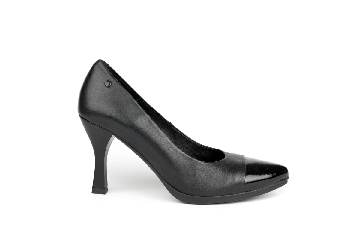 Zapatos de salón Mujer Color Negro, Hechos de Piel